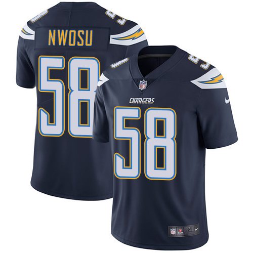 Nike Men & Women & Youth Chargers 58 Uchenna Nwosu Navy NFL Vapor Untouchable Limited Jersey,We sell and wholesale Nike Men & Women & Youth Chargers 58 Uchenna Nwosu Navy NFL Vapor Untouchable Limited Jersey on line form chian!